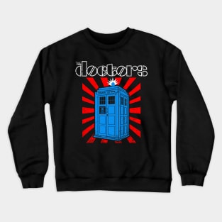 Cool Retro Time Travelling Sci-fi 60's Band Logo Parody Gift Crewneck Sweatshirt